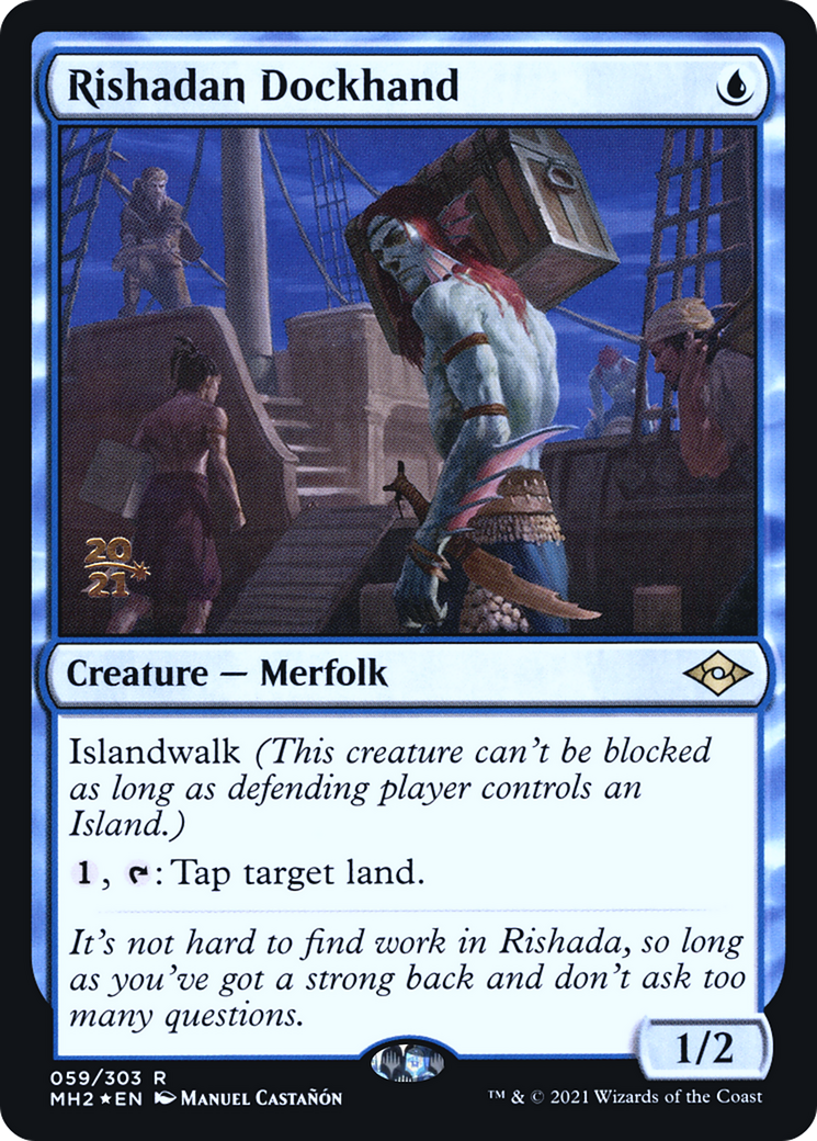 Rishadan Dockhand (PRE-59S) - Modern Horizons 2 Promos Foil