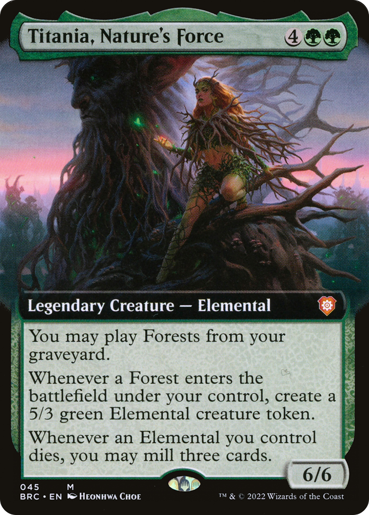 Titania, Nature's Force (BRC-045) - The Brothers' War Commander: (Extended Art)