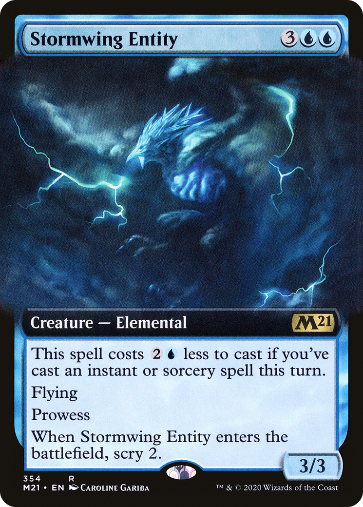 Stormwing Entity (M21-354) - Core Set 2021: (Extended Art) Foil