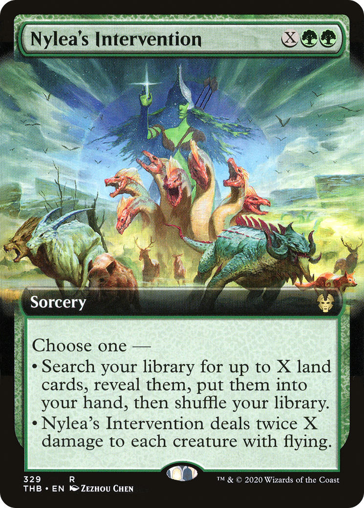 Nylea's Intervention (THB-329) - Theros Beyond Death: (Extended Art)