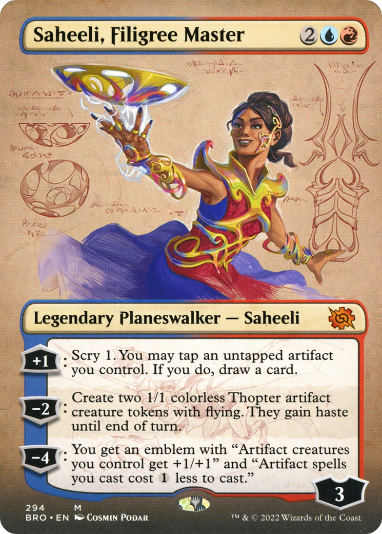 Saheeli, Filigree Master (BRO-294) - The Brothers' War (Borderless)