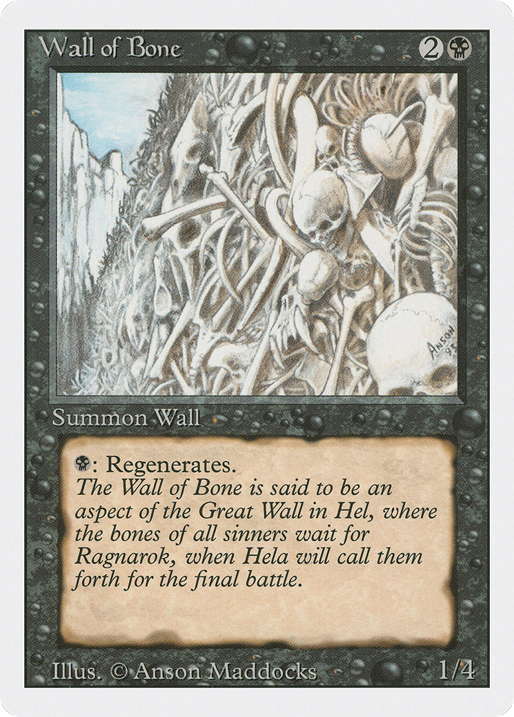 Wall of Bone (3ED-134) - Revised Edition