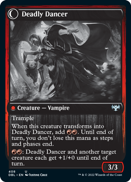 Alluring Suitor // Deadly Dancer (DBL-408) - Innistrad: Double Feature: (Double Faced Transform) Foil