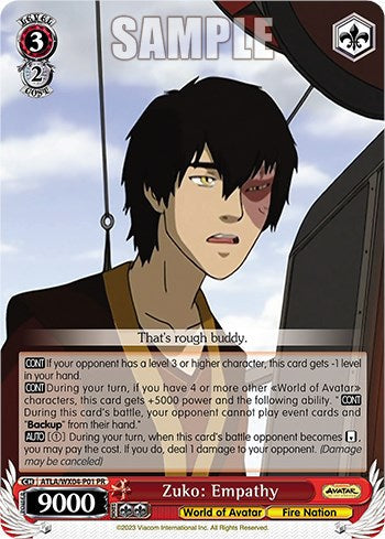 Zuko: Empathy (ATLA/WX04-P01 PR) - Avatar: The Last Airbender