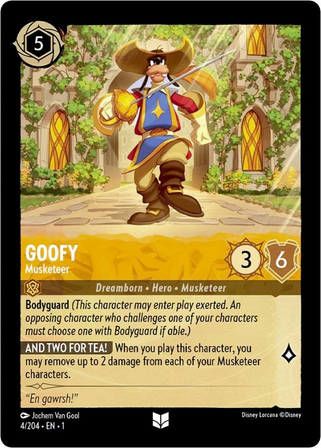 Goofy - Musketeer (4/204) - The First Chapter Cold Foil
