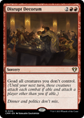 Disrupt Decorum (CMM-215) - Commander Masters Foil