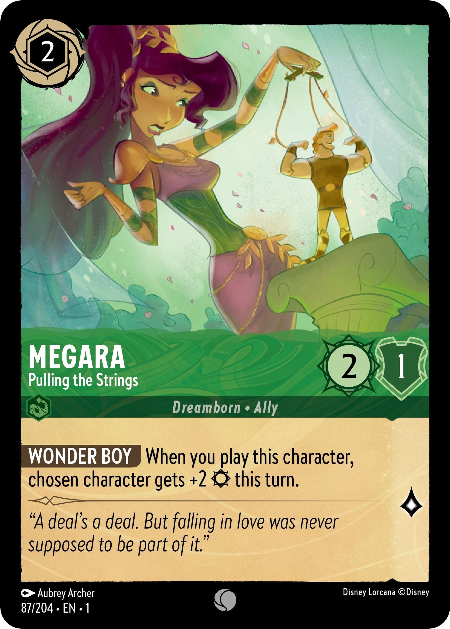 Megara - Pulling the Strings (87/204) - The First Chapter Cold Foil