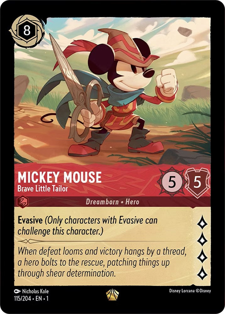 Mickey Mouse - Brave Little Tailor (115/204) - The First Chapter Cold Foil