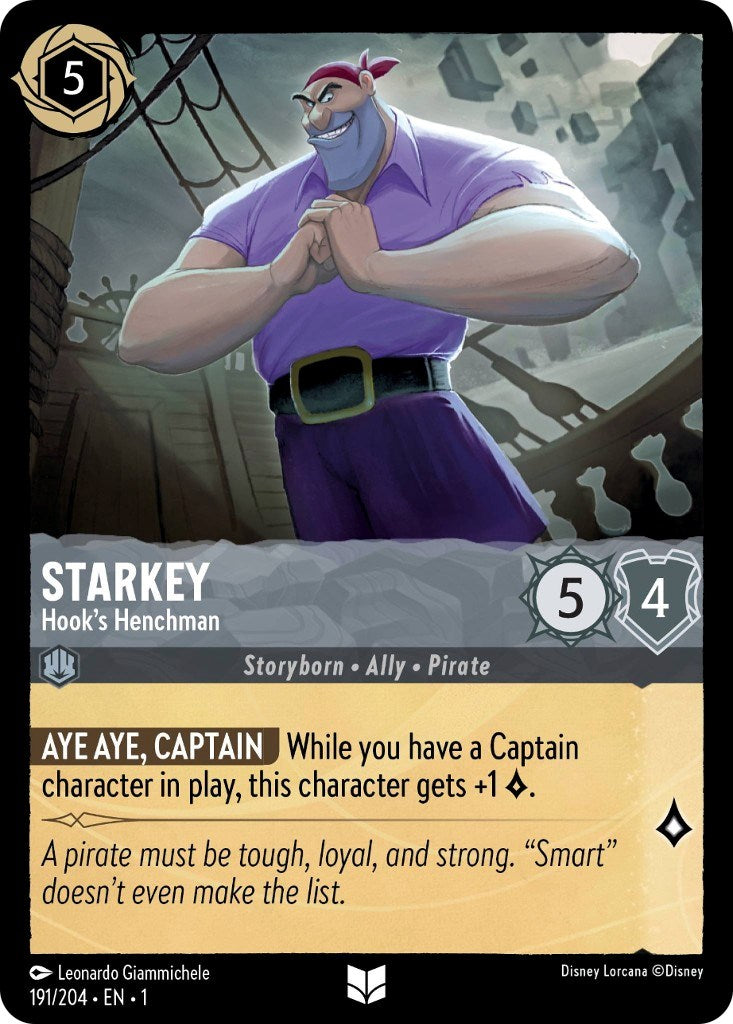 Starkey - Hook's Henchman (191/204) - The First Chapter Cold Foil