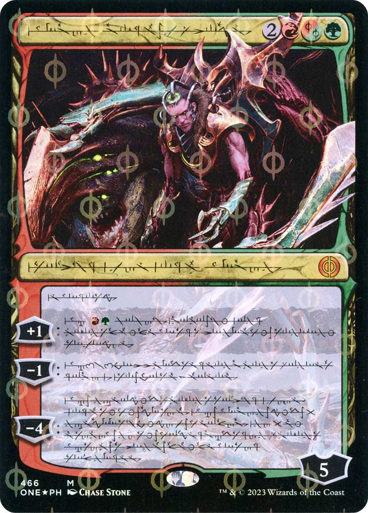 Lukka, Bound to Ruin (ONE-466) - Phyrexia: All Will Be One: (Showcase) Foil