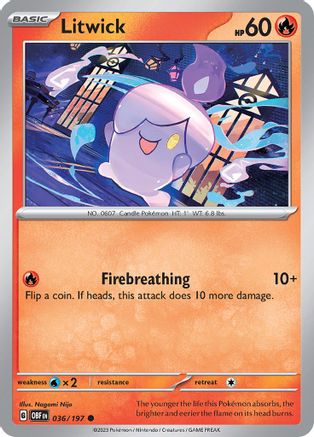 Litwick 036/197 - SV03 Obsidian Flames