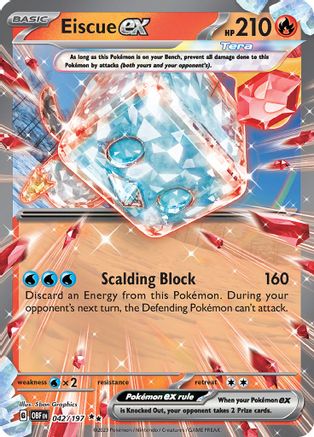 Eiscue ex 042/197 - SV03 Obsidian Flames Holofoil