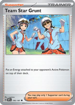 Team Star Grunt 195/197 - SV03 Obsidian Flames