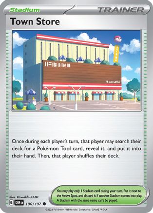 Town Store 196/197 - SV03 Obsidian Flames Reverse Holofoil