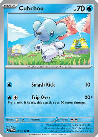 Cubchoo 053/197 - SV03 Obsidian Flames