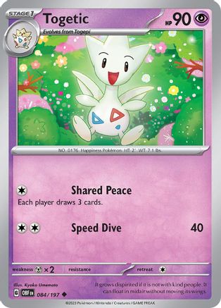 Togetic 084/197 - SV03 Obsidian Flames Reverse Holofoil