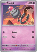 Spoink 090/197 - SV03 Obsidian Flames Reverse Holofoil