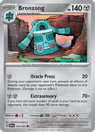 Bronzong 145/197 - SV03 Obsidian Flames