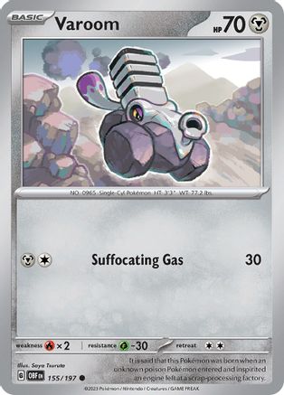 Varoom 155/197 - SV03 Obsidian Flames Reverse Holofoil