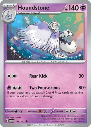 Houndstone 101/197 - SV03 Obsidian Flames Reverse Holofoil
