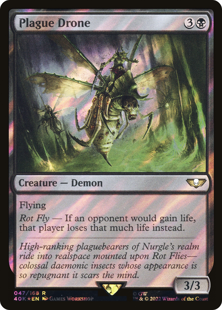 Plague Drone (40K-47★) - Warhammer 40,000 Commander Foil