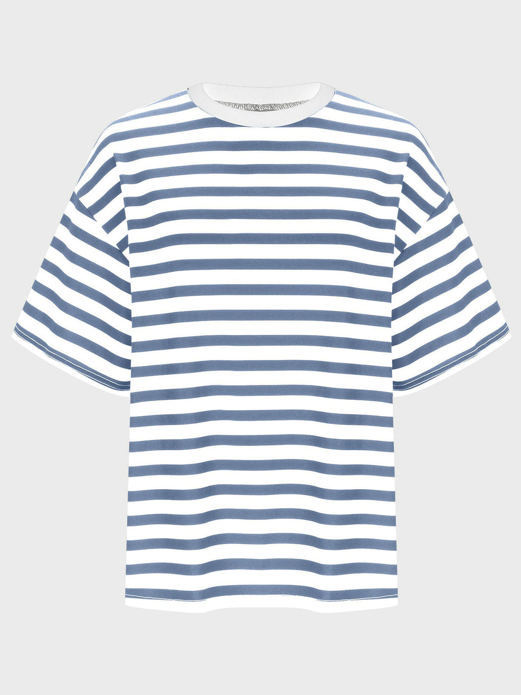Striped Round Neck Half Sleeve T-Shirt