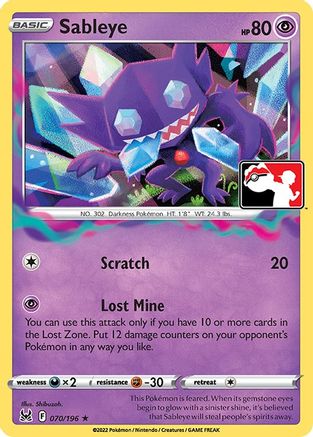 Sableye 070/196 - Prize Pack Series Cards Holofoil