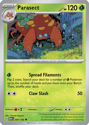 Parasect 047/165 - SV Scarlet & Violet 151