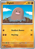 Diglett 050/165 - SV Scarlet & Violet 151 Reverse Holofoil
