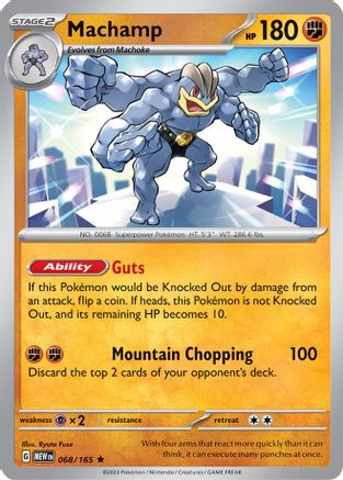 Machamp 068/165 - SV Scarlet & Violet 151 Reverse Holofoil