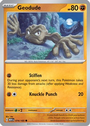Geodude 074/165 - SV Scarlet & Violet 151