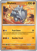 Rhyhorn 111/165 - SV Scarlet & Violet 151