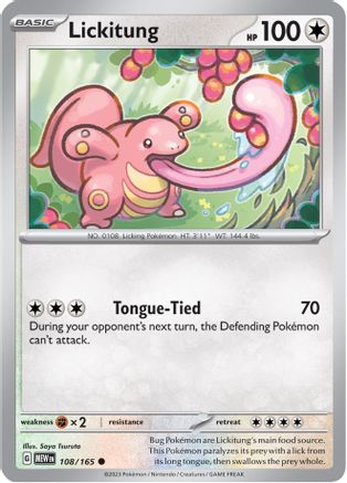 Lickitung 108/165 - SV Scarlet & Violet 151