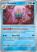 Omastar 139/165 - SV Scarlet & Violet 151 Reverse Holofoil