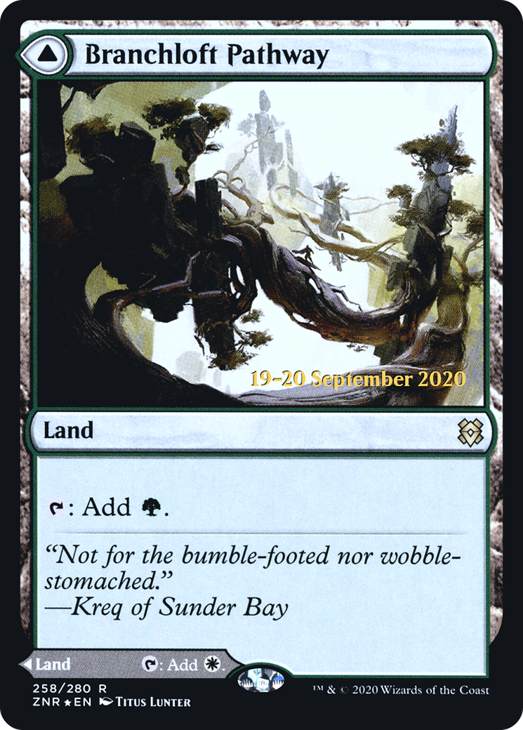 Branchloft Pathway // Boulderloft Pathway (PRE-258S) - Zendikar Rising Promos Foil