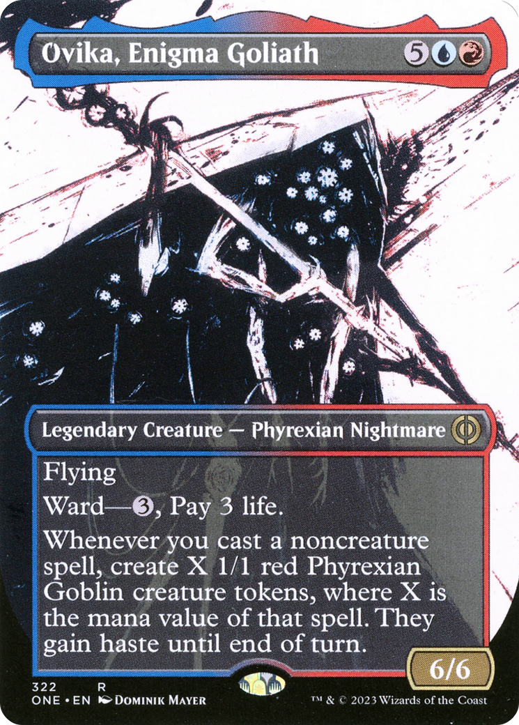 Ovika, Enigma Goliath (ONE-322) - Phyrexia: All Will Be One: (Showcase) (Borderless)
