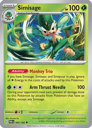 Simisage 005/182 - SV04 Paradox Rift Reverse Holofoil