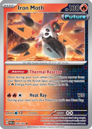 Iron Moth 028/182 - SV04 Paradox Rift Reverse Holofoil