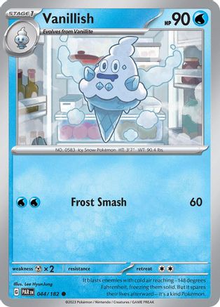Vanillish 044/182 - SV04 Paradox Rift Reverse Holofoil