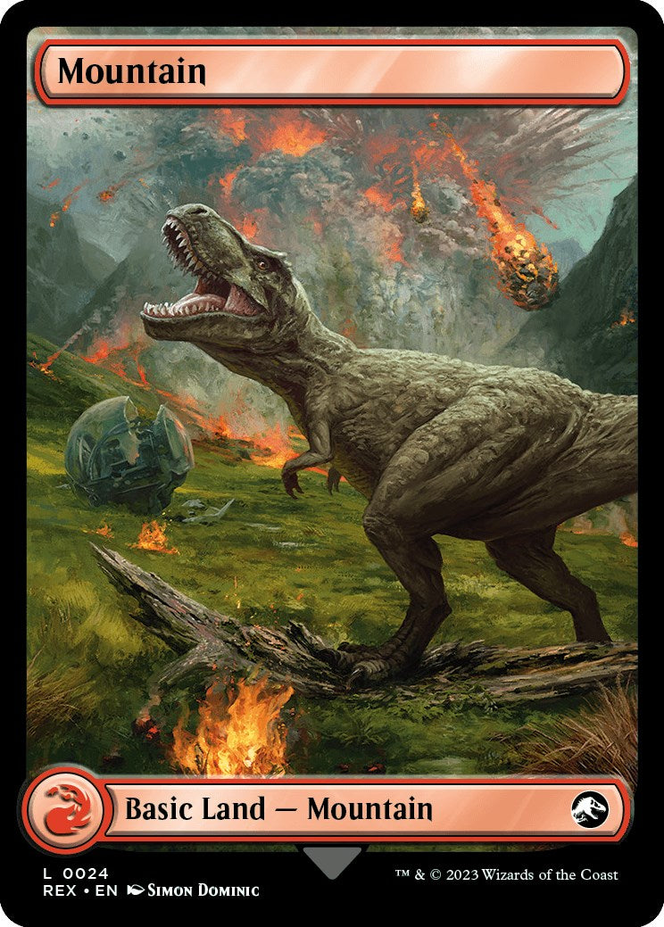 Mountain // Mountain (REX-024) - Jurassic World Collection Foil