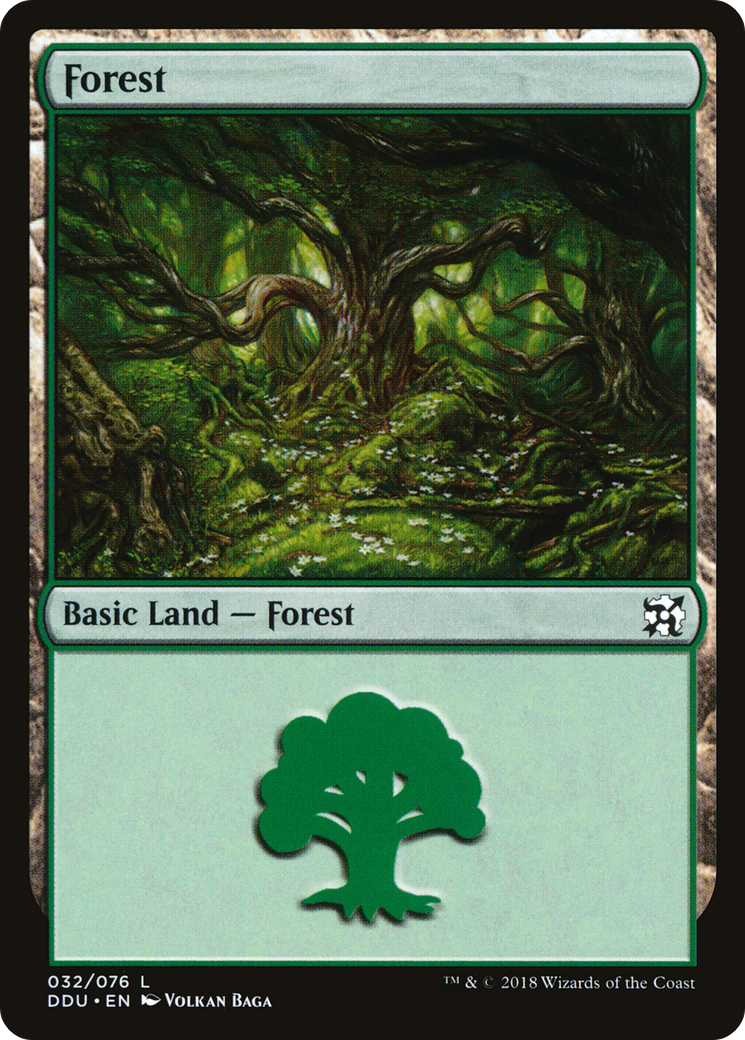 Forest (DDU-032) - Duel Decks: Elves vs. Inventors