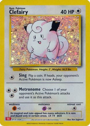 Clefairy 013/034 - Trading Card Game Classic Holofoil