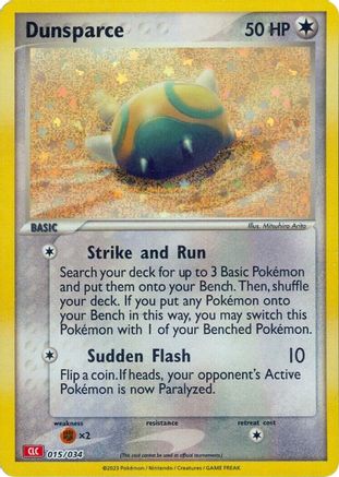 Dunsparce 015/034 - Trading Card Game Classic Holofoil