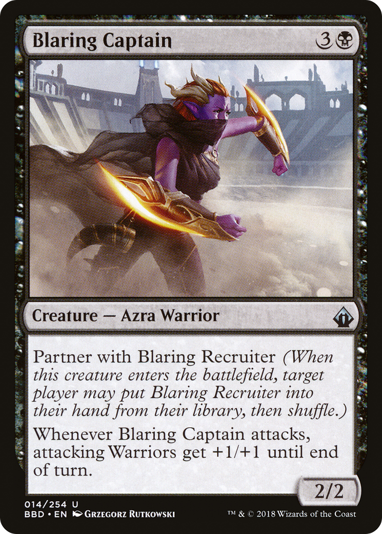 Blaring Captain (BBD-014) - Battlebond Foil