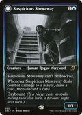 Suspicious Stowaway // Seafaring Werewolf (DBL-080) - Innistrad: Double Feature: (Double Faced Transform) Foil