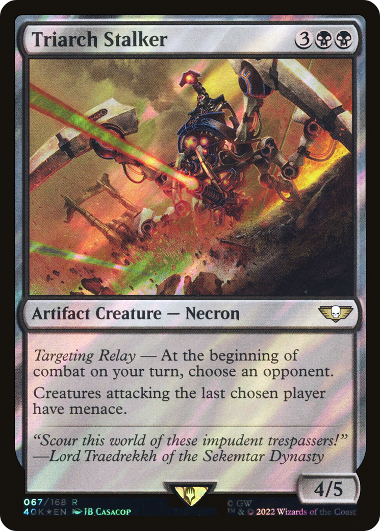 Triarch Stalker (40K-067) - Warhammer 40,000 Commander Foil