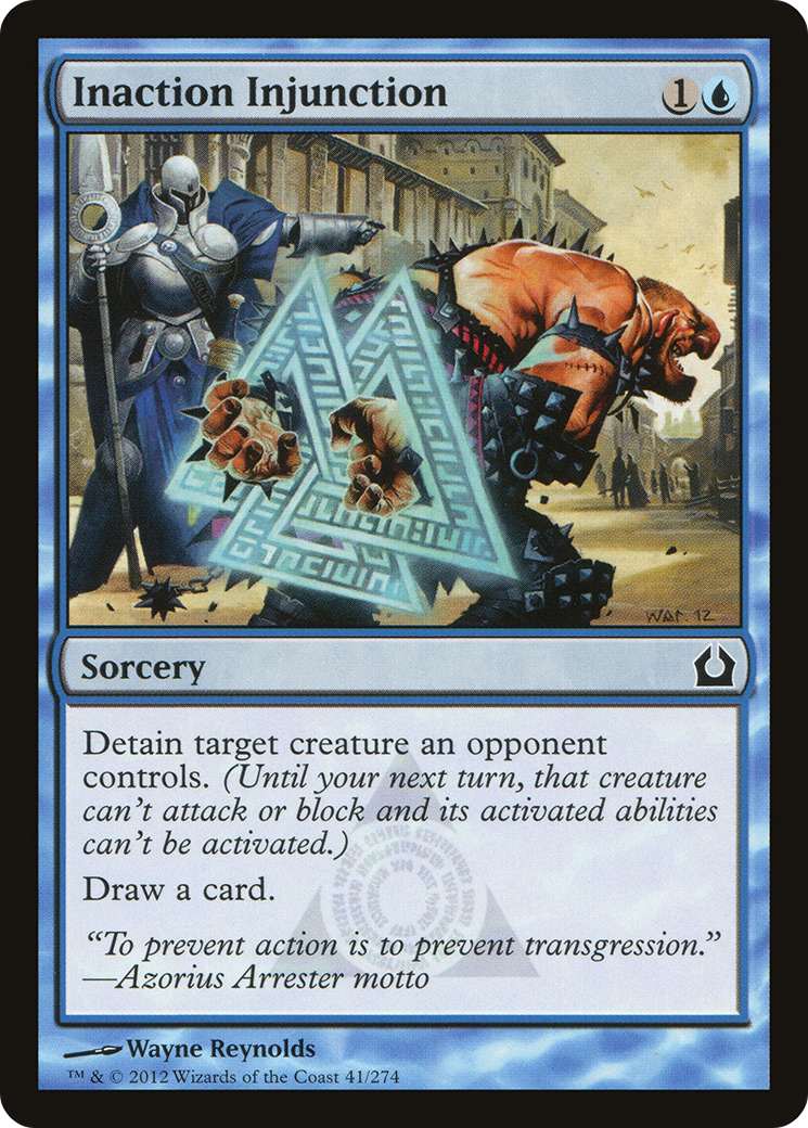 Inaction Injunction (RTR-041) - Return to Ravnica