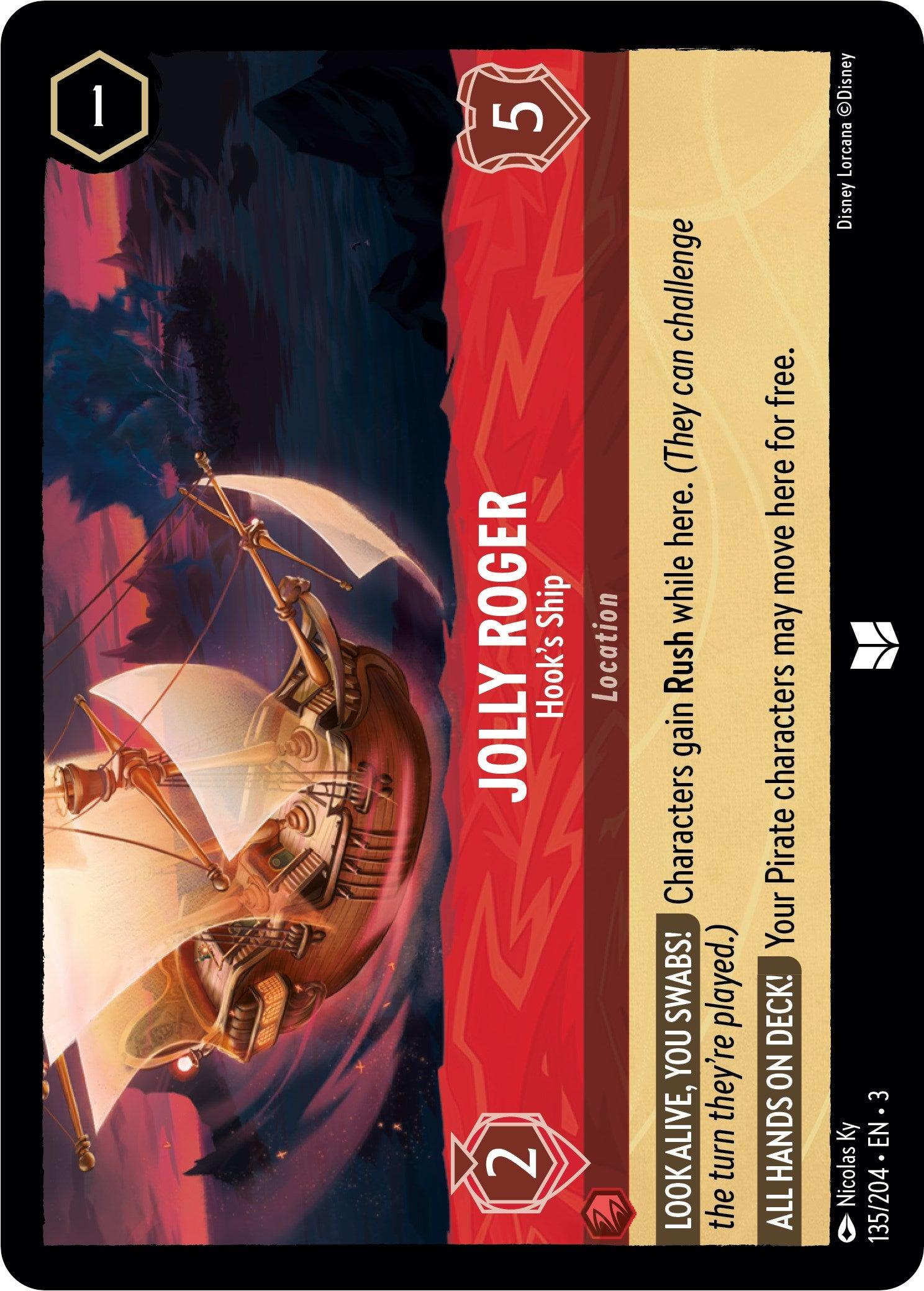 Jolly Roger - Hook's Ship (135/204) - Into the Inklands Cold Foil