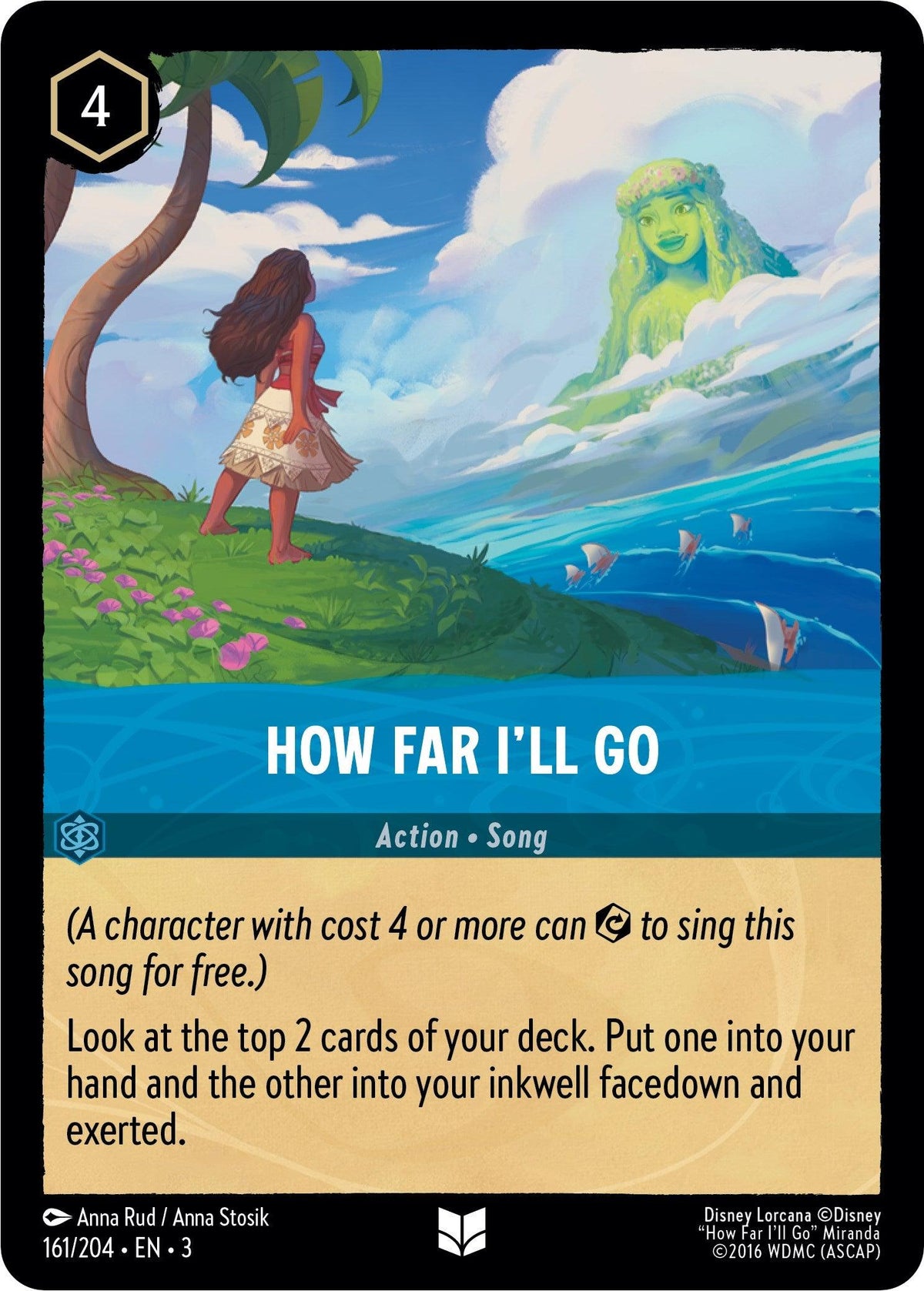 How Far I'll Go (161/204) - Into the Inklands Cold Foil