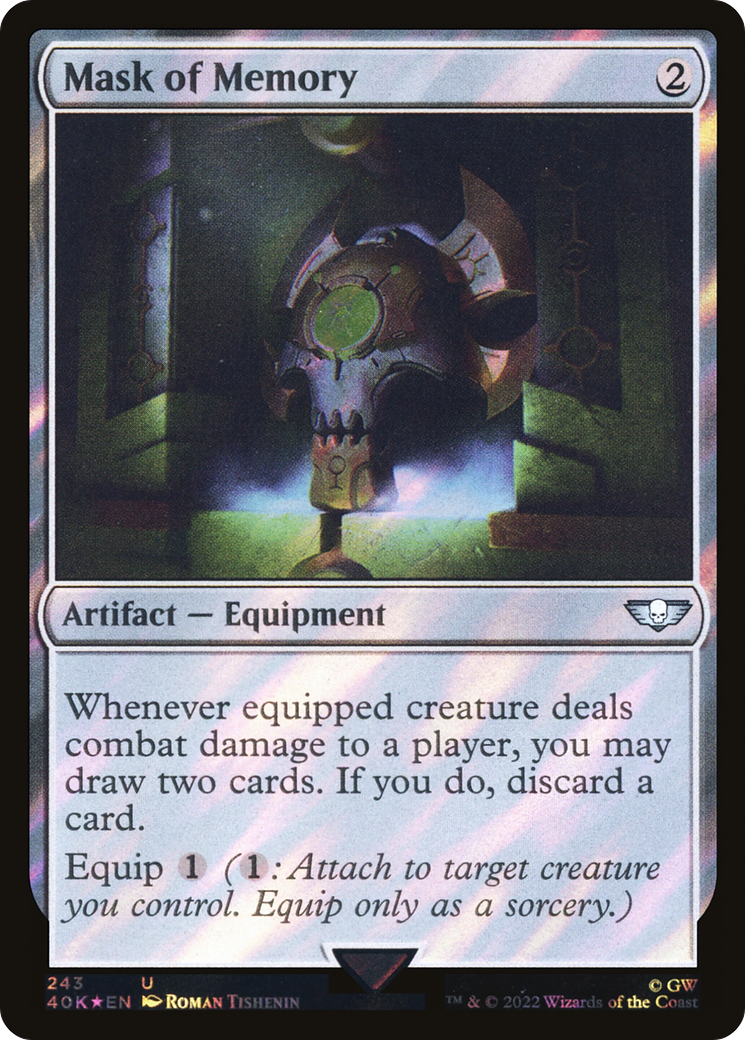 Mask of Memory (40K-243★) - Warhammer 40,000 Commander Foil